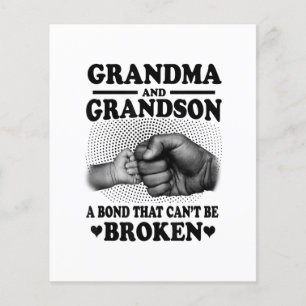 Mormor och morson Bond som inte kan brytas. Flygblad