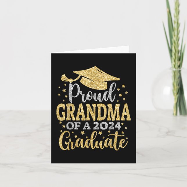 Mormor på 2024 Student Cl 2024 Studenten Kort (Framsida)