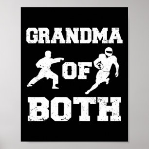 Mormor på både ädla och karate Grandma Poster