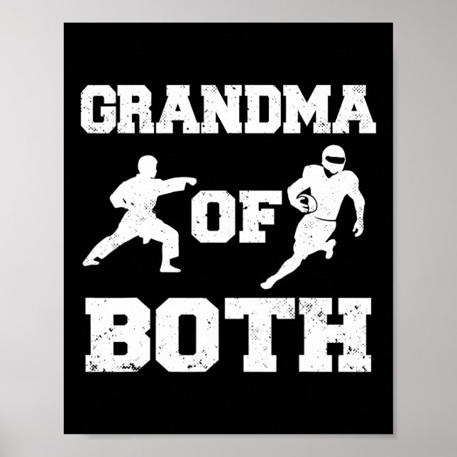 Mormor på både ädla och karate Grandma Poster (Framsidan)