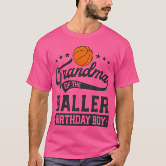 Mormor på Baller Birthday Boy Basketball dem T Shirt