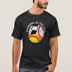Mormor på Ballers Baseball Softball Soccer Grand T Shirt