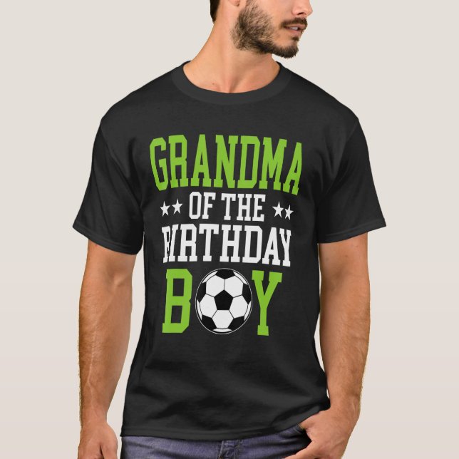 Mormor på Birthday Boy Soccer Player Matching T Shirt (Framsida)
