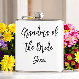 Mormor på Bride Black White Bröllop Fickplunta