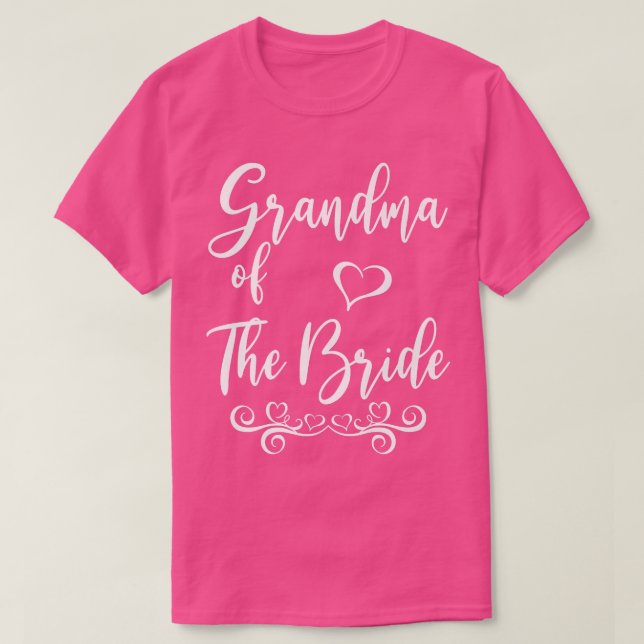 Mormor på Bride & Groom Bröllop Matching T Shirt (Design framsida)
