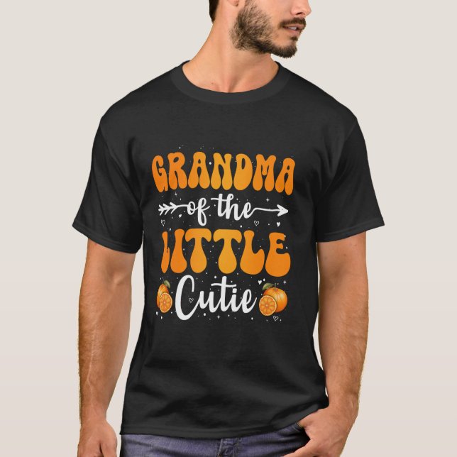 Mormor på den lilla Orangen Clementine Birt T Shirt (Framsida)