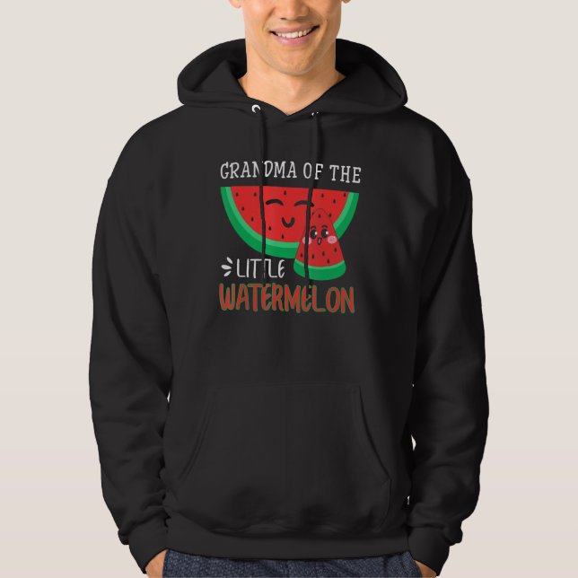 Mormor på den lilla vattenmelonfamiljen Melon Matc Hoodie (Framsida)
