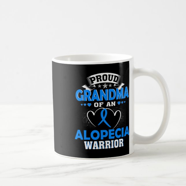 Mormor på en Alopecia Warrior Kaffemugg (Höger)