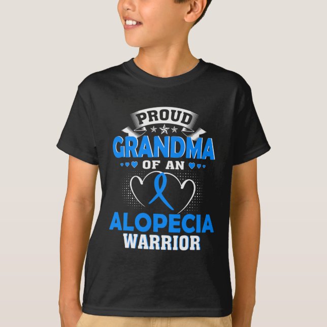 Mormor på en Alopecia Warrior T Shirt (Framsida)
