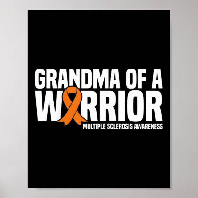 Mormor på en krigare, Många Sclerosis Awarene Poster (Framsidan)