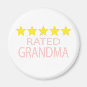 Mormor på fem stjärnor magnet