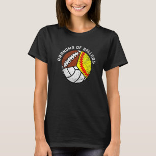 Mormor på fotbollsfotbollsfotbollsspelare t shirt