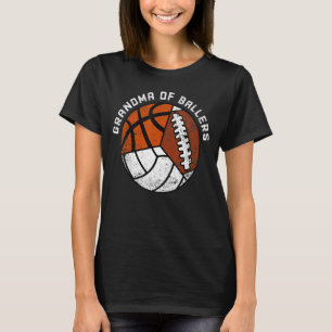 Mormor på fotbollsmatcher (volleyball) t shirt