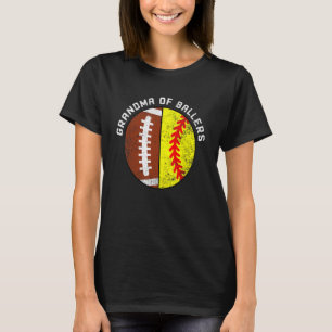 Mormor på fotbollsmormor t shirt