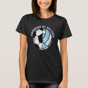 Mormor på fotbollsspelare Volleyball Grandma T Shirt