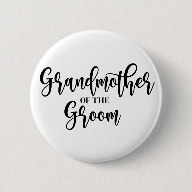 Mormor på Groom Button Knapp (Framsida)