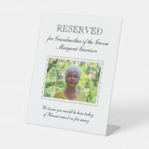 Mormor på Groom Photo Memorial Bröllop