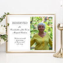 Mormor på Groom Photo Memorial Seat Bröllop