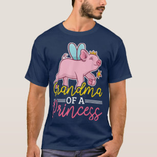 Mormor på prinsessan med Gris T Shirt