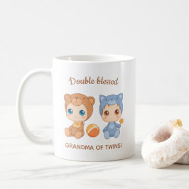 Mormor på Twillingar Baby Cat Bear Jumpdress Kaffemugg