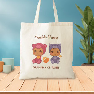 Mormor på Twillingar Baby Cat Bear Jumpdress Tygkasse