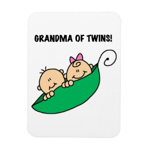 Mormor på Twillingar Magnet