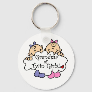 Mormor på Twin Girls Nyckelring