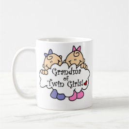 Mormor på Twin Girls Tshirts och Gifts Mugg