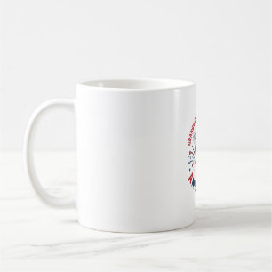 Mormor Patriotisk Amerikansk Enhörning T-Shirt Des Kaffemugg