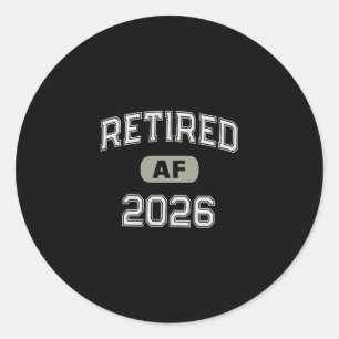 Mormor Pensionerad Af 2026 Pappa Semester Mamma Kr Runt Klistermärke