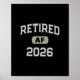 Mormor Pensionerad Från 2026 Pappa Semester Mamma Poster