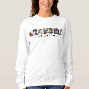 Mormor Photo Collage Sweatshirt 7 Foton T Shirt