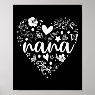 Mormor Poster, Cute Nana Poster, Mors dag Poster