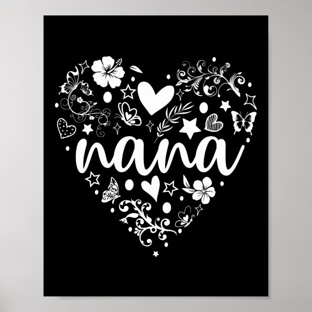 Mormor Poster, Cute Nana Poster, Mors dag Poster (Framsidan)