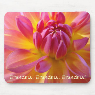 MORMOR PRESENT Musmatta Rosa Dahlia Blommor Gul