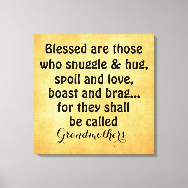Mormor Quote Canvas (Framsida)