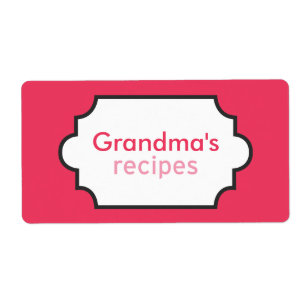 Mormor receptsamling fraktsedel