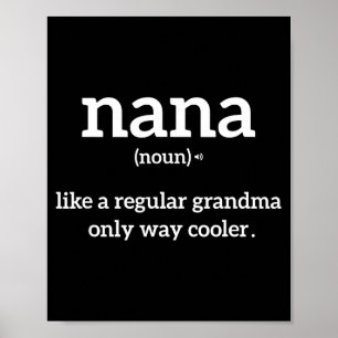 Mormor Roligt Talesätt Nana Definition Mormor Anno Poster