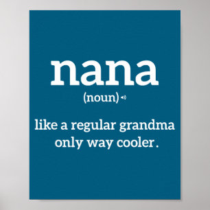 Mormor Roligt Talesätt Nana Definition Mormor Anno Poster