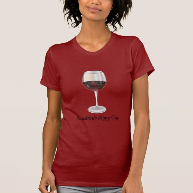 Mormor Sippy kopp (anpassadet) T-shirt (Framsida)