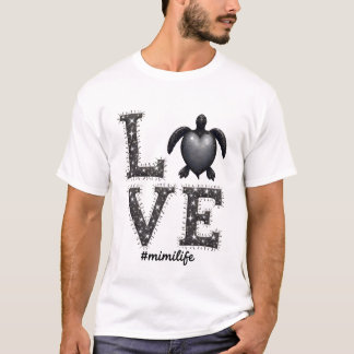 Mormor Sköldpadda - Kärlek Mimi Liv Havssköldpadda T Shirt