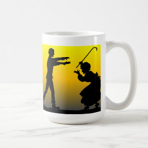 Mormor slåss mot en Zombie Kaffemugg