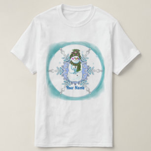 Mormor Snöflinga Snömannen T-Shirt