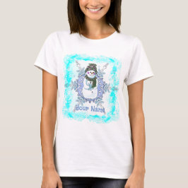 Mormor Snöflinga Snömannen T-Shirt