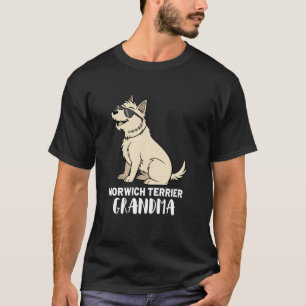 Mormor som äger Norwich Terrier hund T Shirt