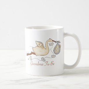 Mormor som är kaffemugg