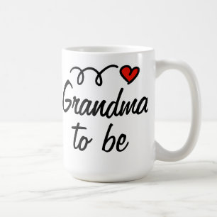 Mormor som är mugg med hjärta