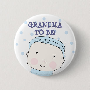 Mormor som är! Pojken knäppas Knapp