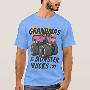 Mormor som Monster Lastbilar för mormor på Bi T Shirt