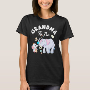 Mormor som ska vara elefant, babyskor Mors dag T Shirt